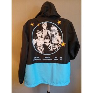 Funimation Yu Yu Hakusho: Ghost Files Hooded Windbreaker Anorak Jacket Medium